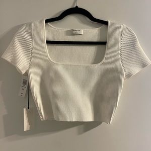 Aritzia Babaton white crop